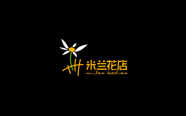 米兰花店LOGO