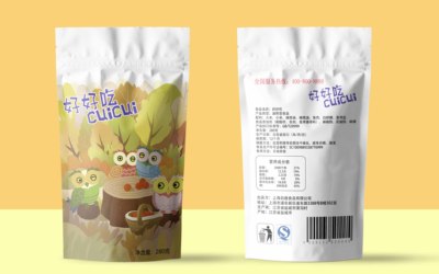 膨化食品插畫包裝