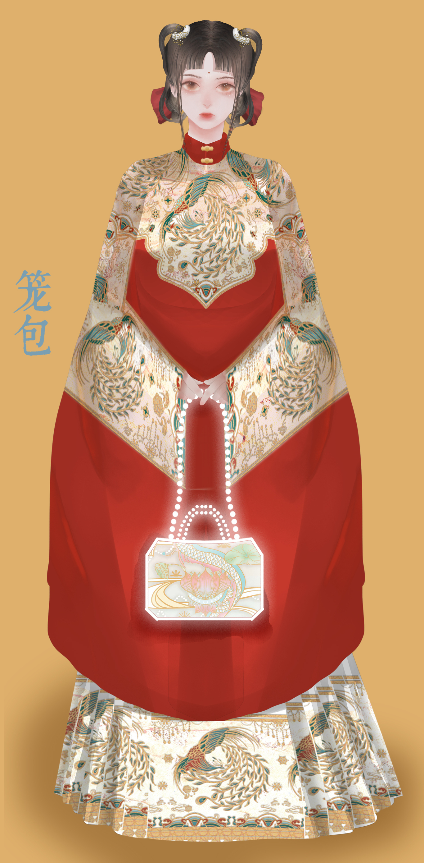 建筑插画 汉服设计图5