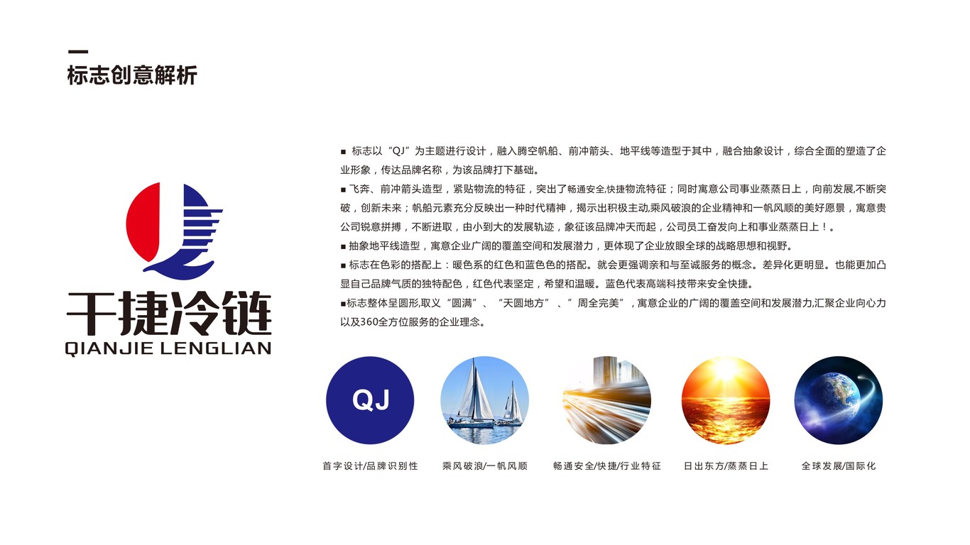 千捷冷鏈物流公司LOGO設(shè)計(jì)中標(biāo)圖1