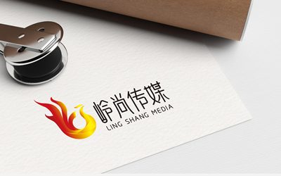 北京岭尚传媒有限公司LOGO设计