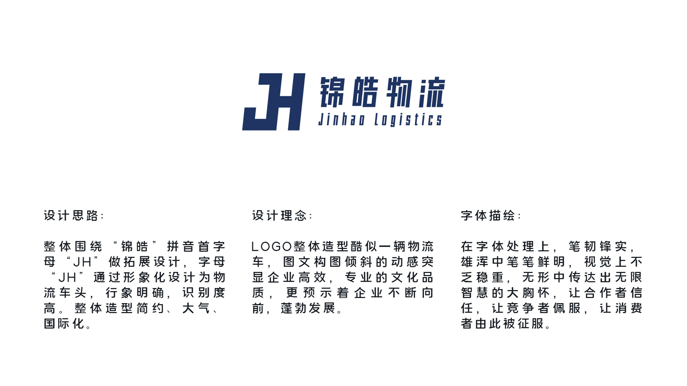 錦皓物流品牌logo設(shè)計(jì)圖0