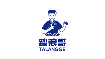 踏浪哥海苔食品品牌LOGO设计