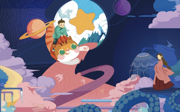 创意手绘插画