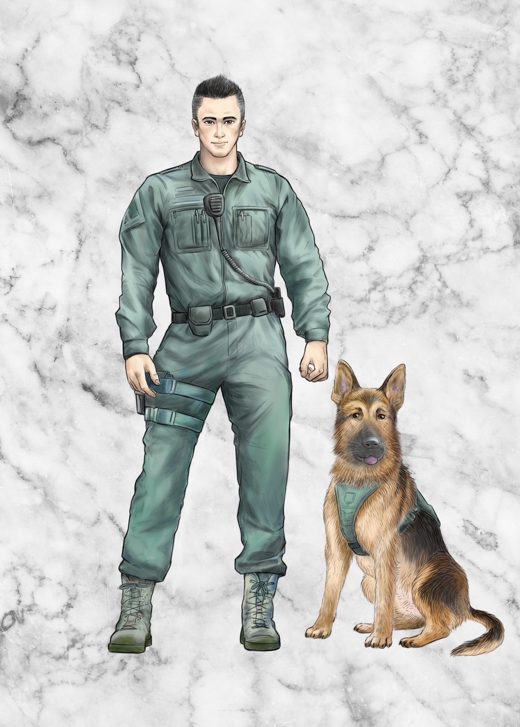 警犬冷焰-沈石溪畅销系列小说 封面插画图6