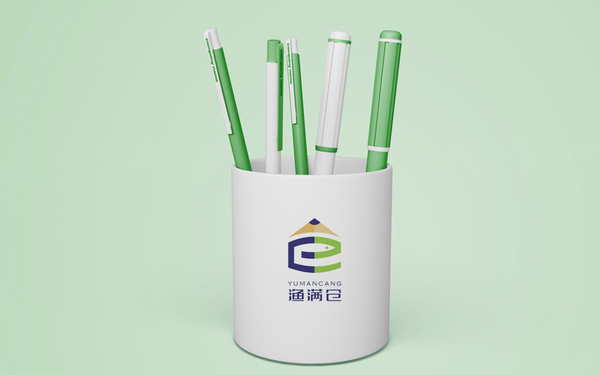 渔满仓文具用品logo设计