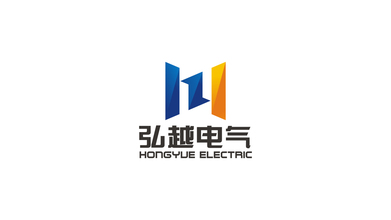 弘越電建電氣設(shè)備類LOGO設(shè)計