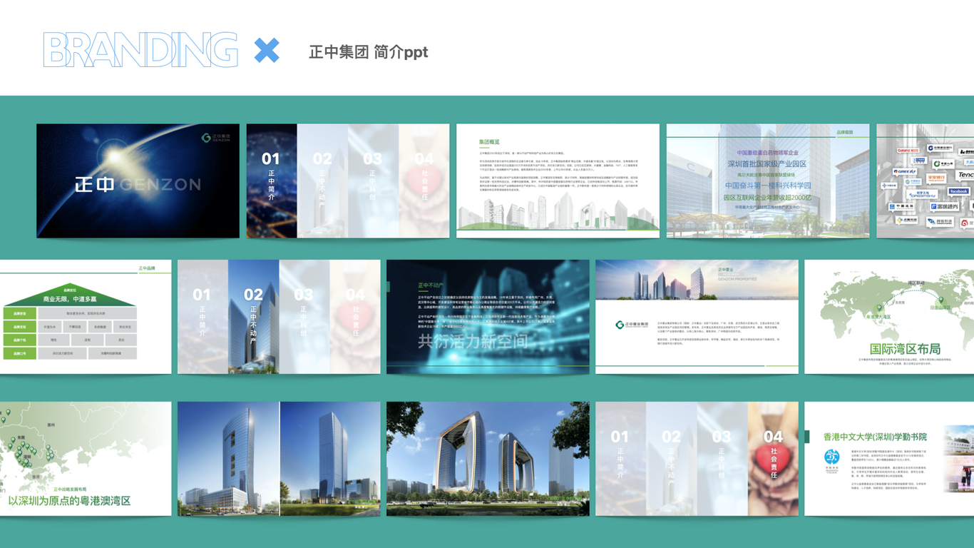 正中集团-企业简介ppt设计图0