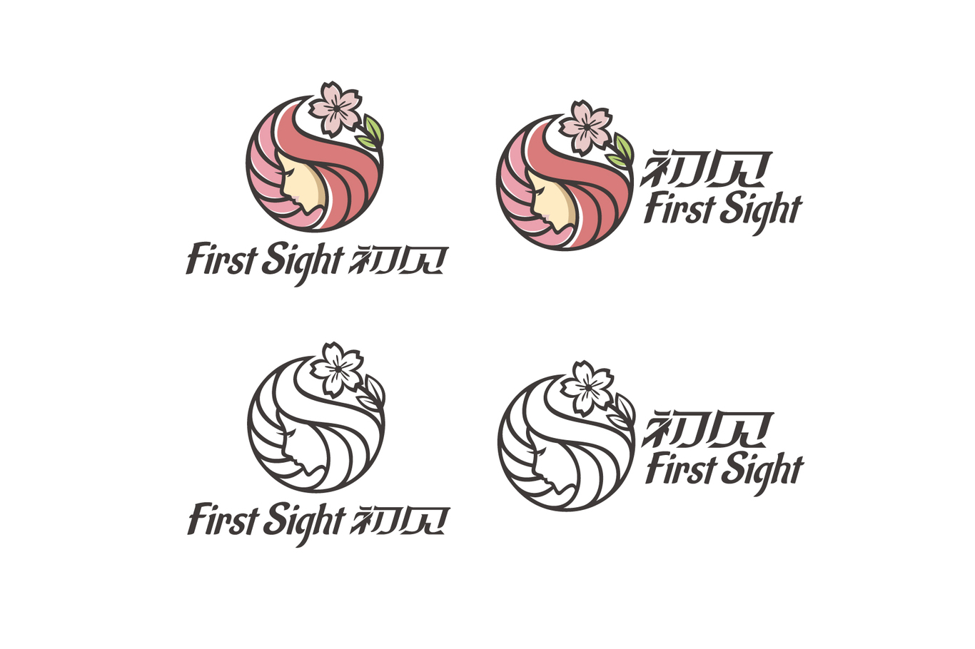 初見First Sight  醫(yī)療美容 LOGO設(shè)計圖1