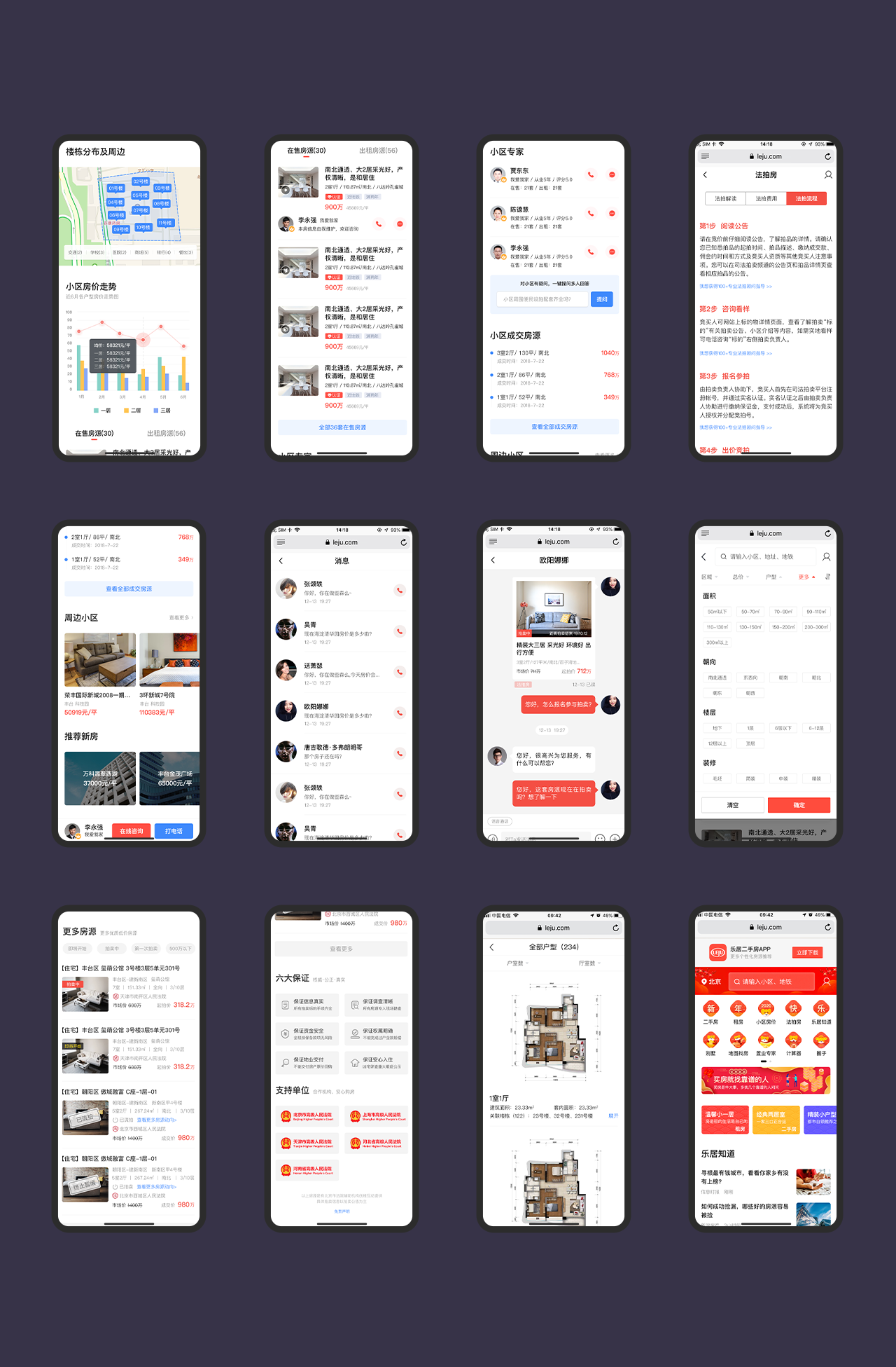 乐居集团房产项目手机web页面设计图12
