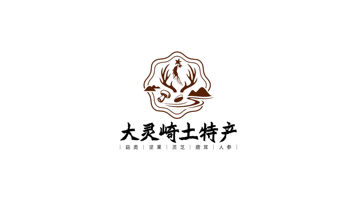 大灵崎东北土特产LOGO设计