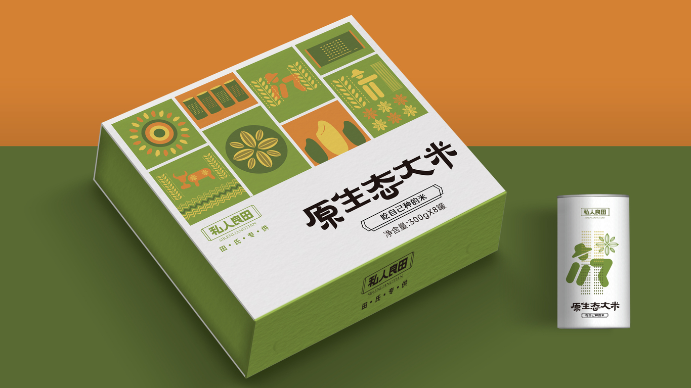 私人良田大米包裝設計圖1
