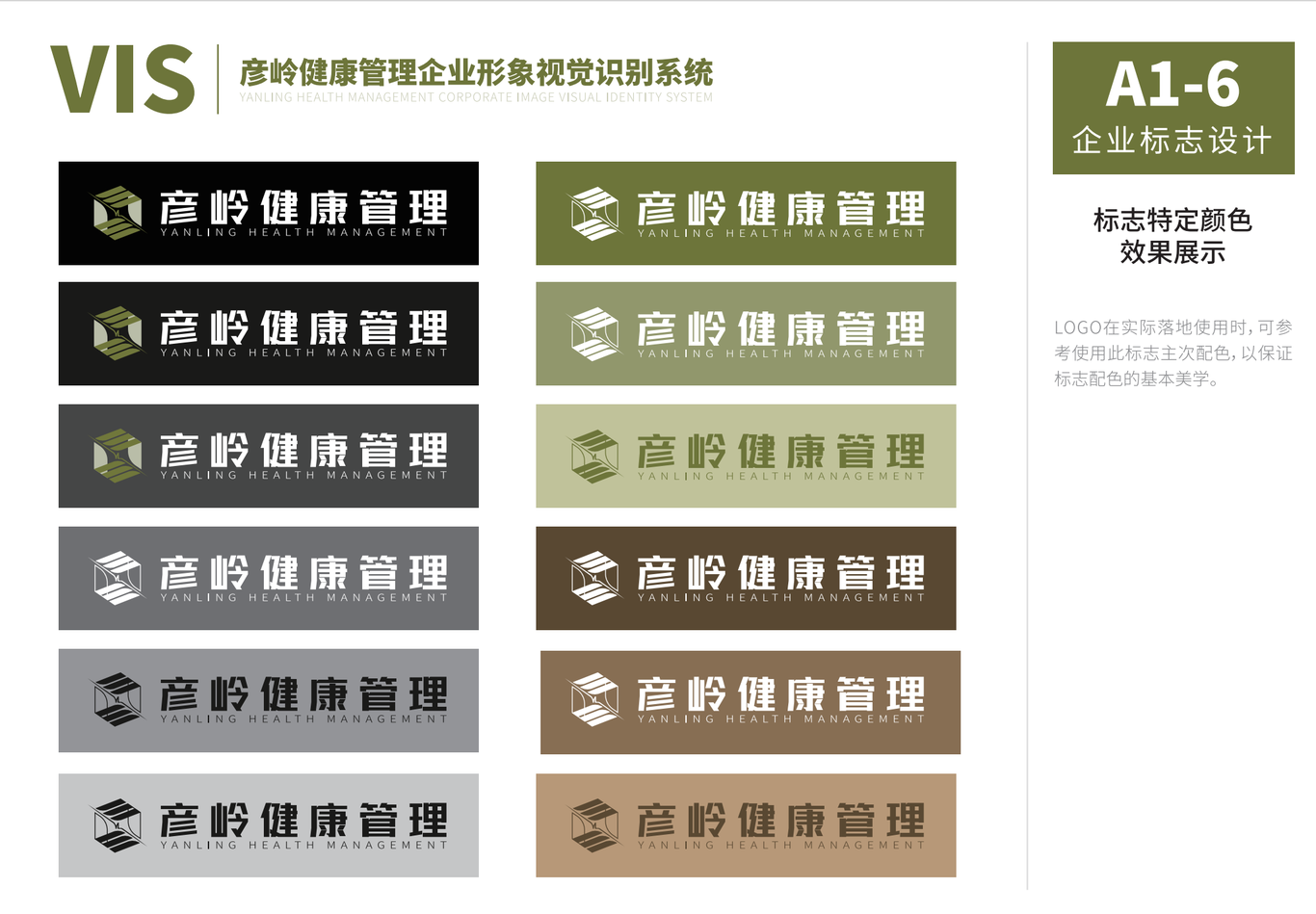 彦岭健康 VIS企业形象视觉识别系统图10