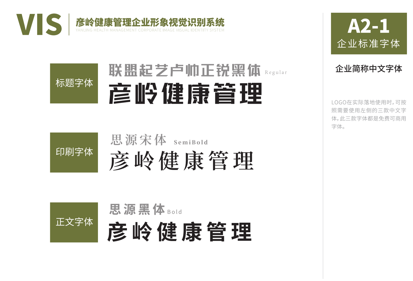 彦岭健康 VIS企业形象视觉识别系统图11