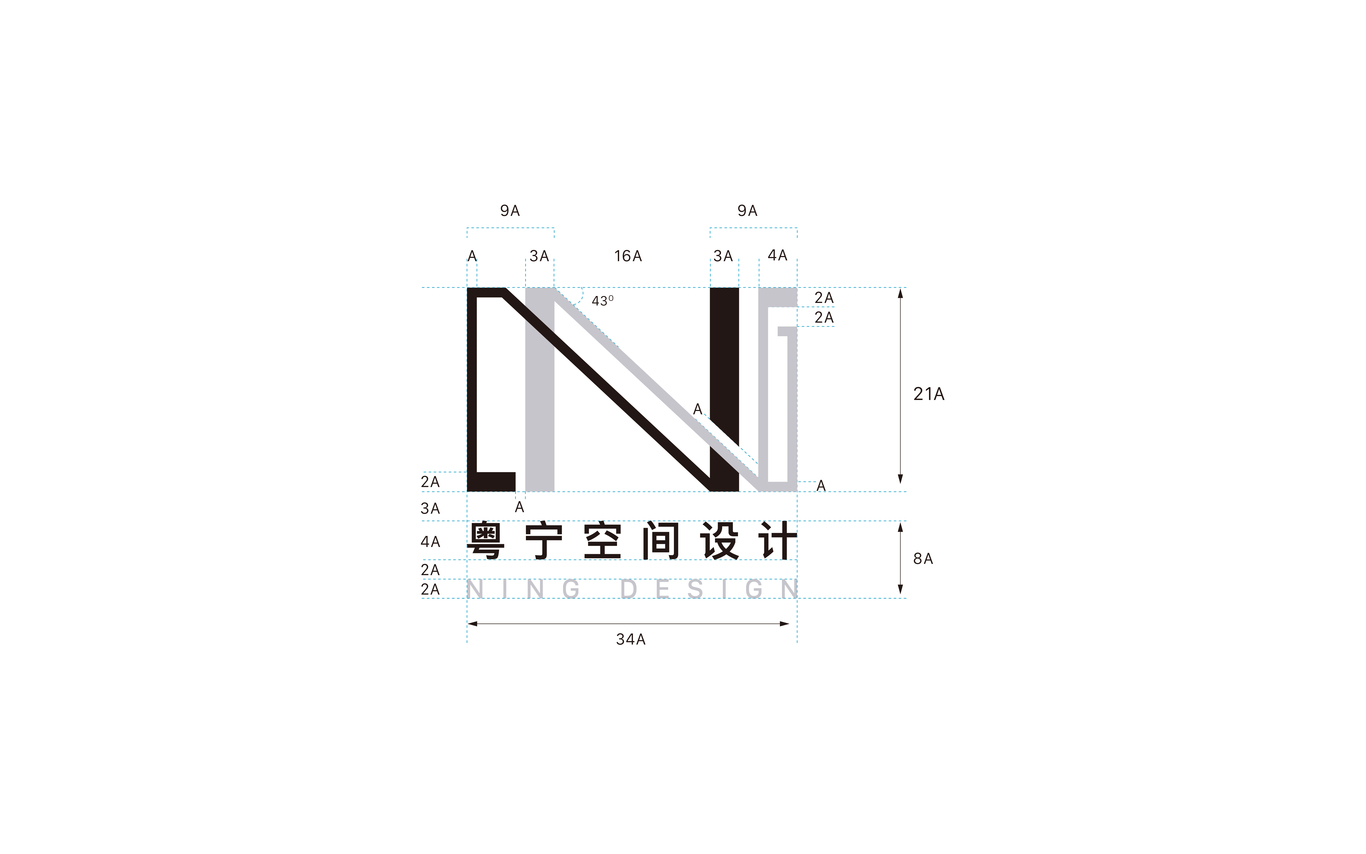 一間空間設(shè)計(jì)公司的標(biāo)志與VI設(shè)計(jì)圖1