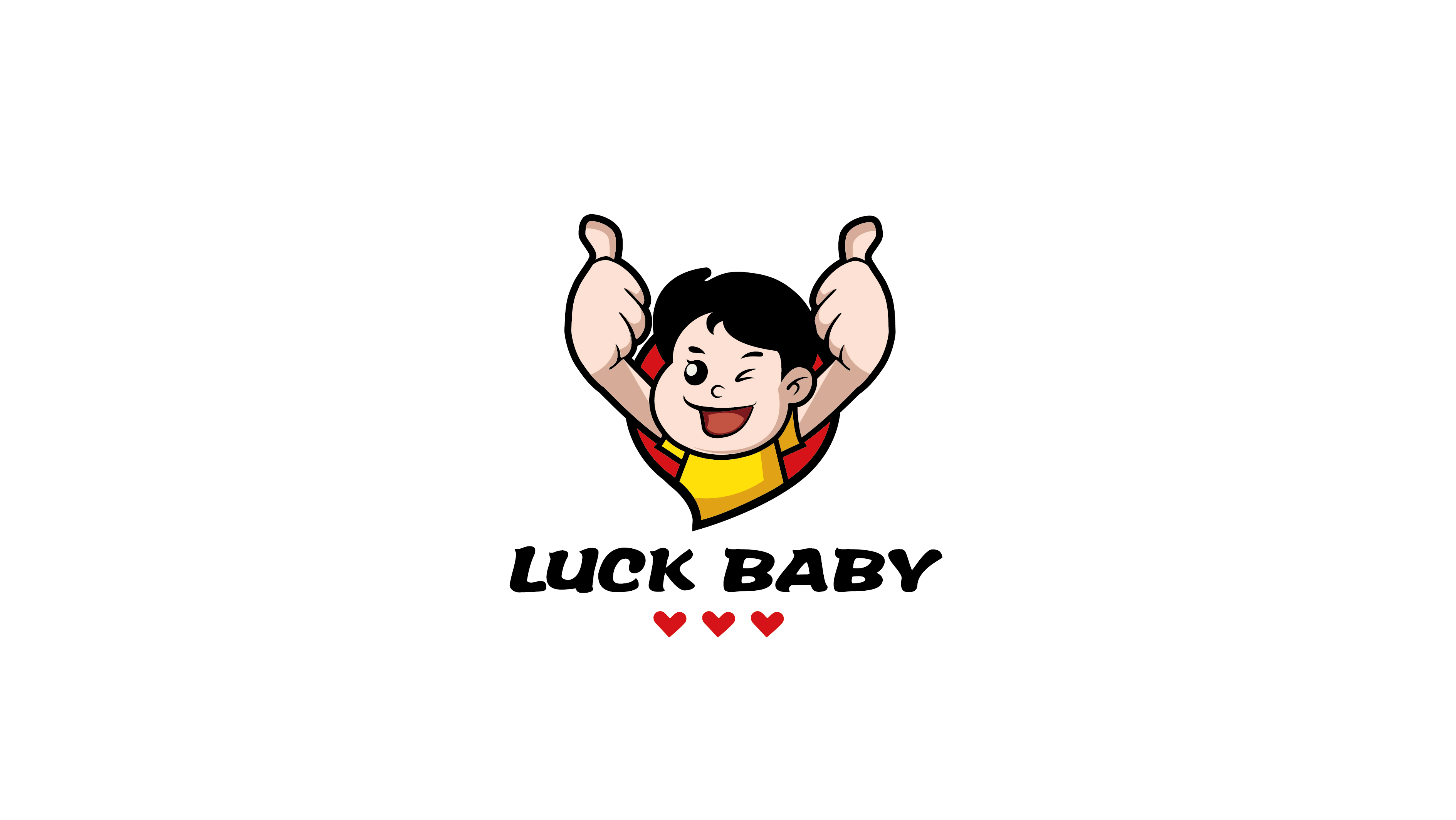 luckybaby通訊器材LOGO設(shè)計