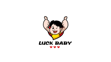 luckybaby通讯器材LOGO设计