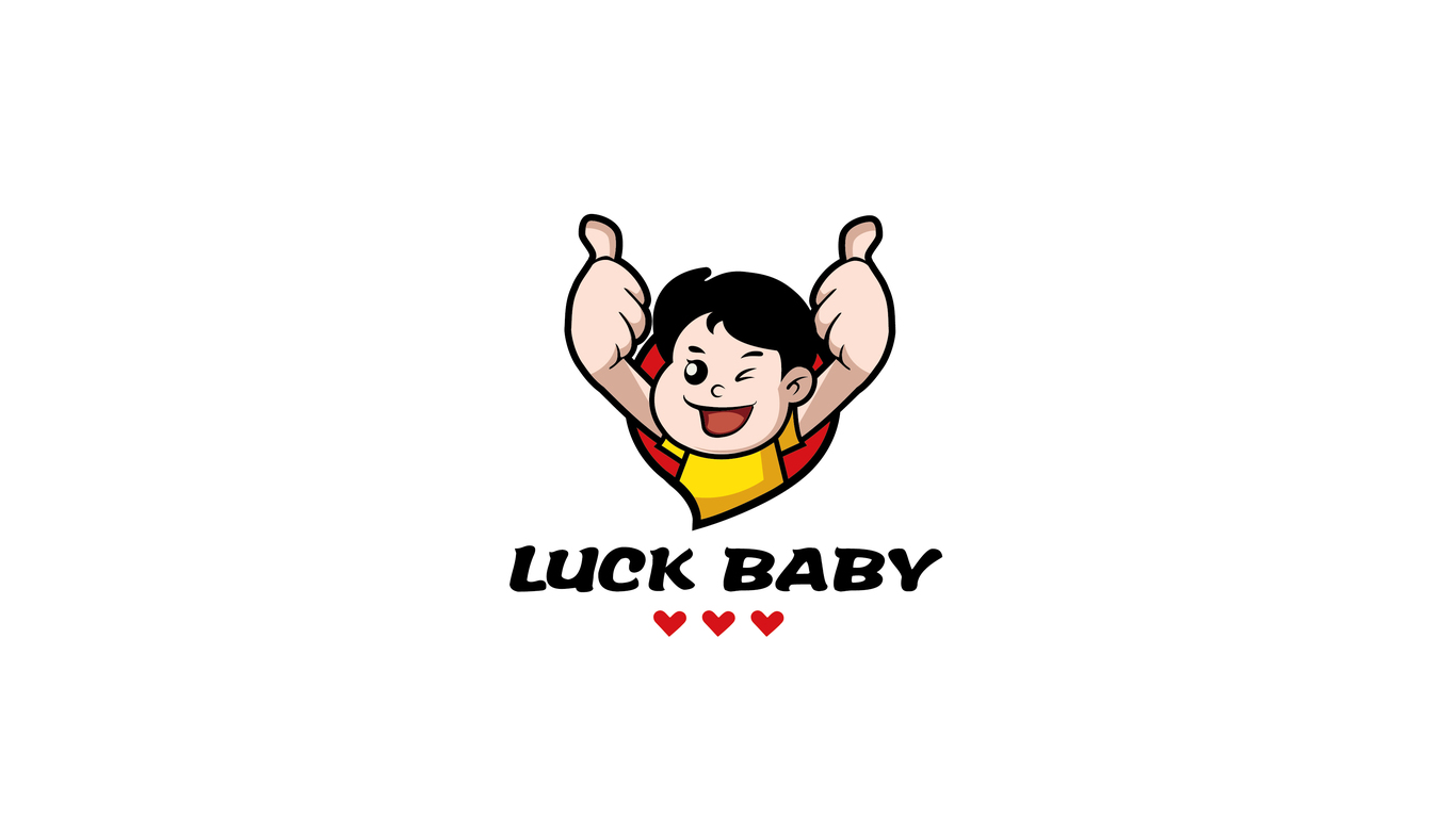 luckybaby通訊器材LOGO設計中標圖1