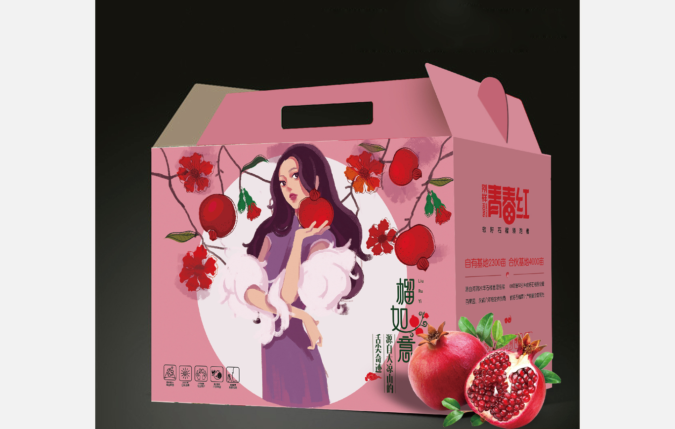 青春红软籽石榴系列产品图1