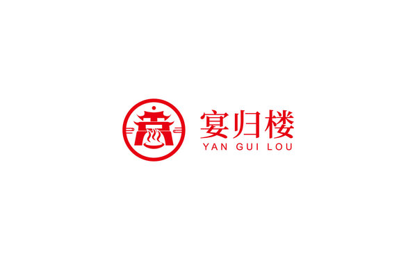 宴归楼饭店品牌logo设计