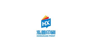 泓萱出版印刷品牌LOGO设计