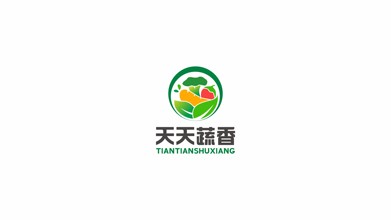 天天蔬香生鲜品牌LOGO设计