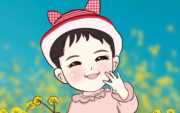 阳光灿烂的小孩