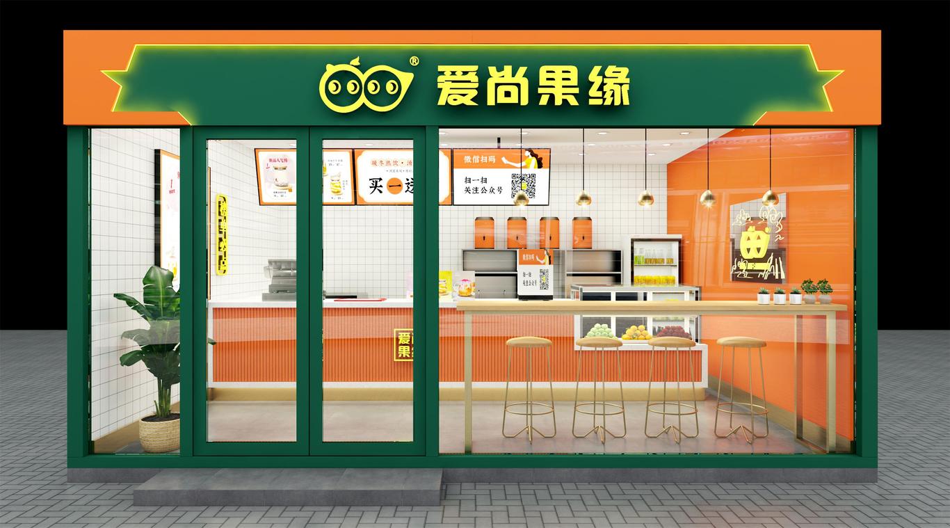 饮品奶茶店设计图0