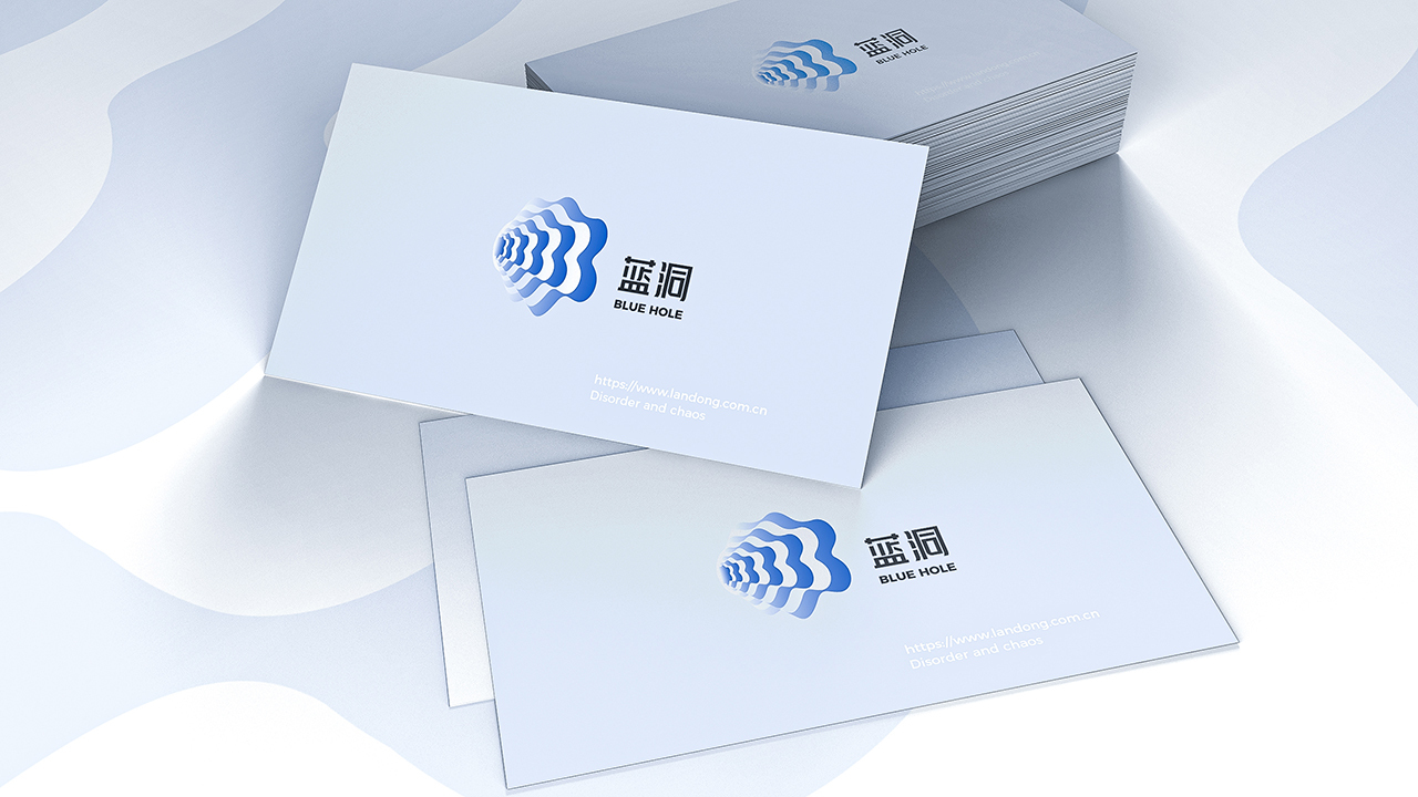 蓝洞Logo设计图8