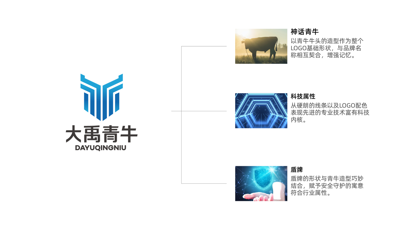 大禹青牛建材類LOGO設計中標圖1