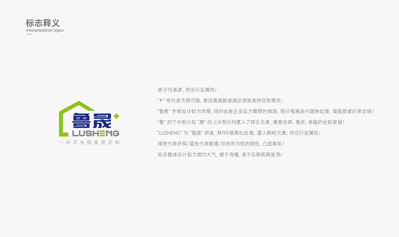 鲁晟全铝家居定制丨logo设计图0