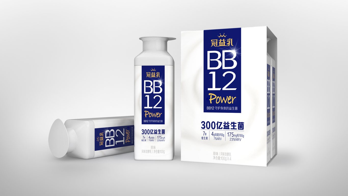 蒙牛冠益乳奶包装设计图4