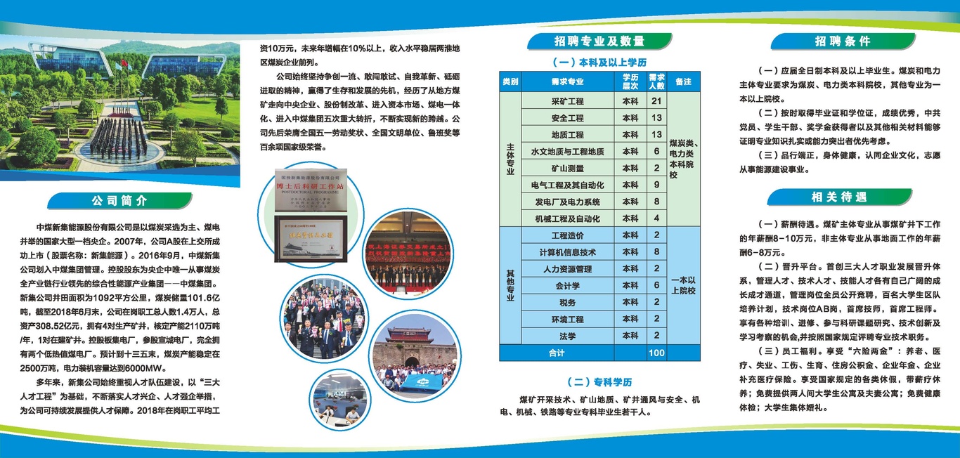企业校园招聘折页图0