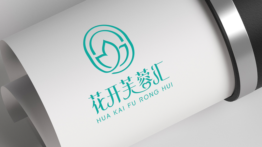 花開芙蓉匯文化傳播公司LOGO設(shè)計(jì)中標(biāo)圖1