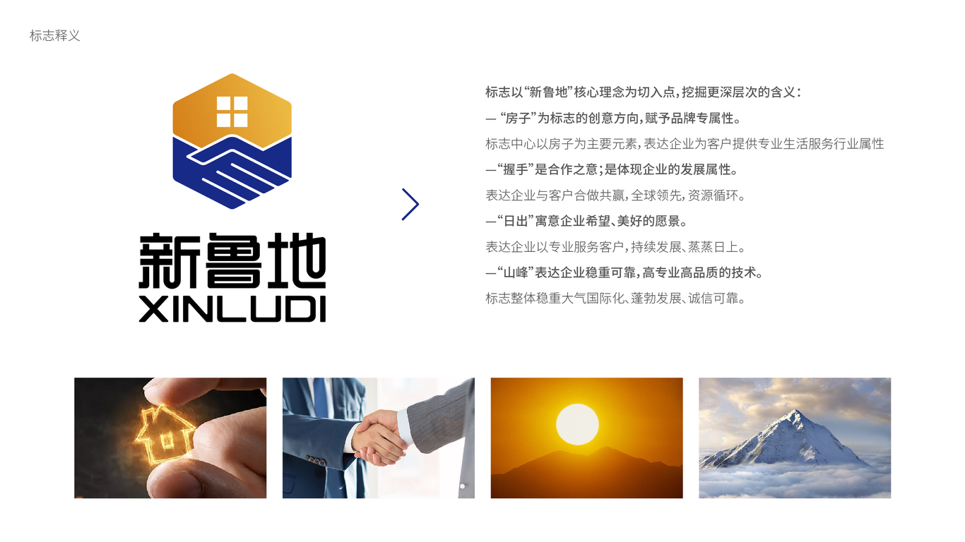 新鲁地生活服务品牌LOGO设计中标图2