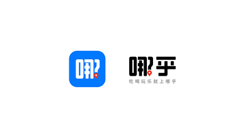 哪乎探店软件LOGO设计