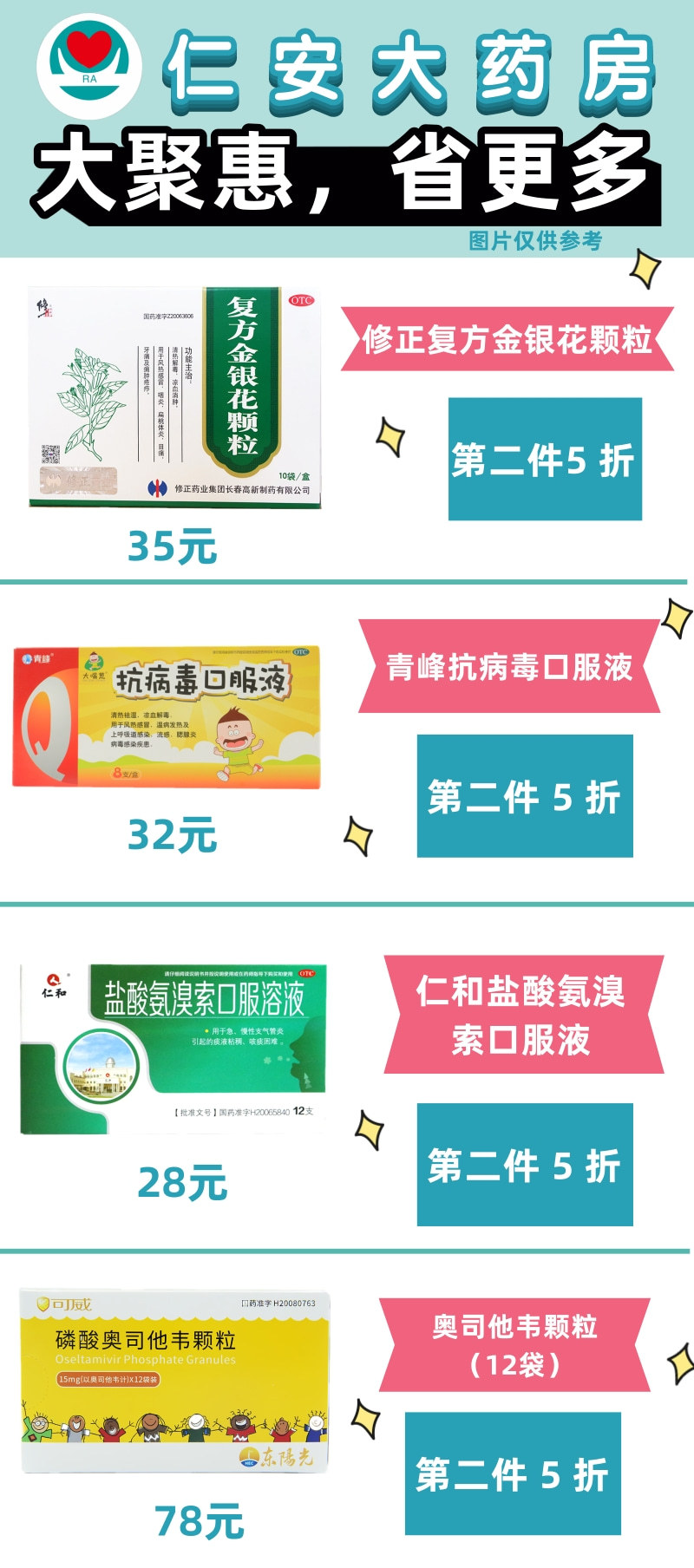 仁安大药房促销商品广告海报图2