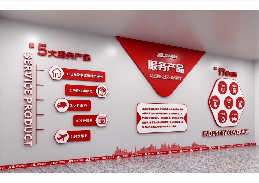 京东物流西南大楼文化打造图4