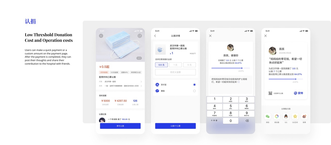 爱特捐赠APP UX/UI设计图4