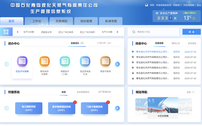 中石化液化天然氣后臺頁面