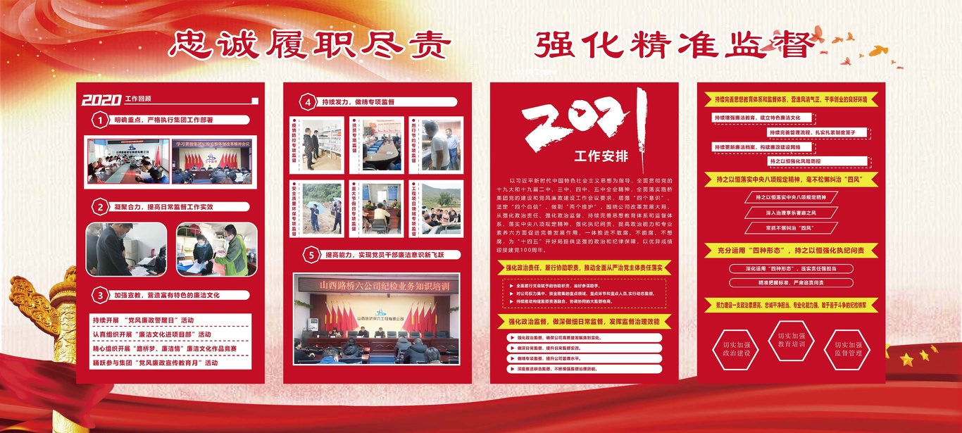 晋中路桥六公司2021年党建展板更换图5