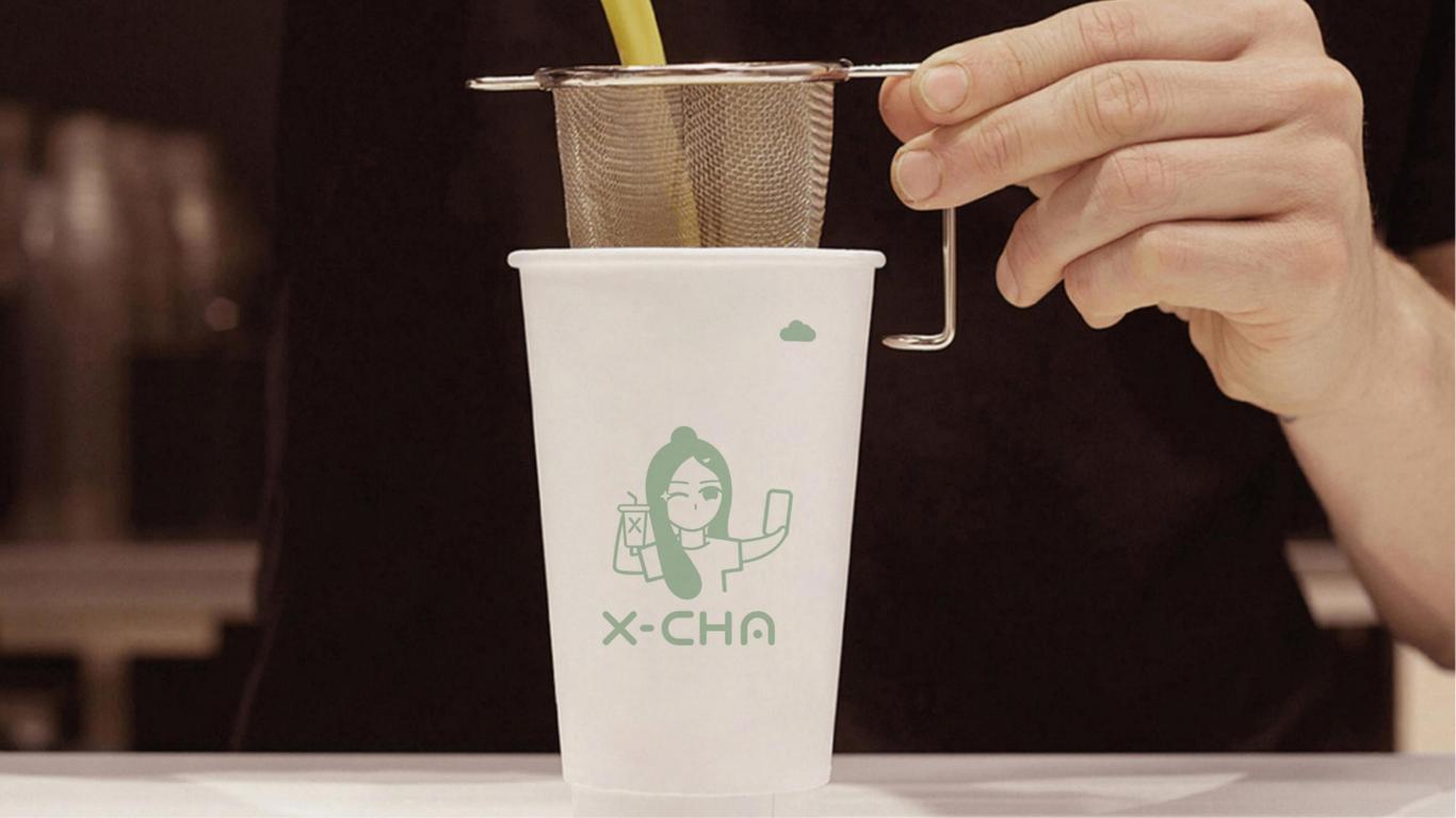 X-CHA飲品LOGO設(shè)計(jì)中標(biāo)圖3