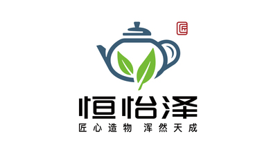 恒怡澤茶文化品牌LOGO設(shè)計