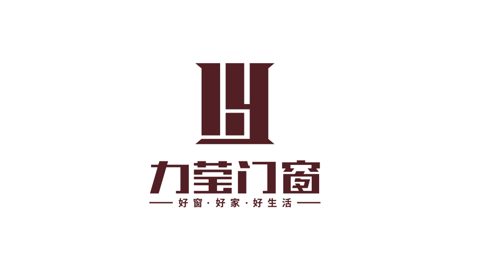 力瑩門窗建材類LOGO設(shè)計