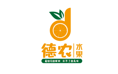 德农水果logo