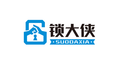 鎖大俠家政開鎖品牌LOGO設計