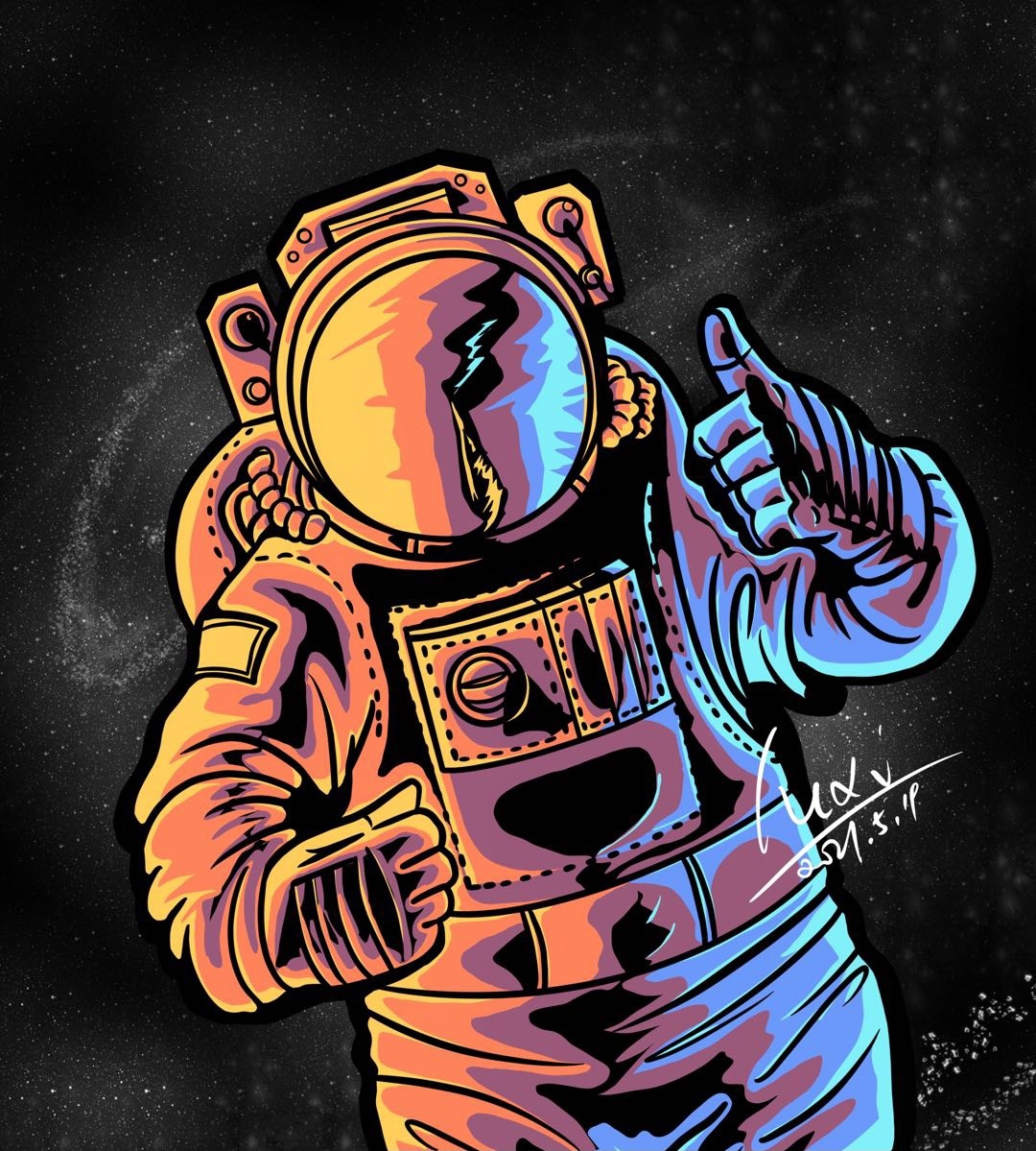 Ai矢量插画、赛博朋克图3