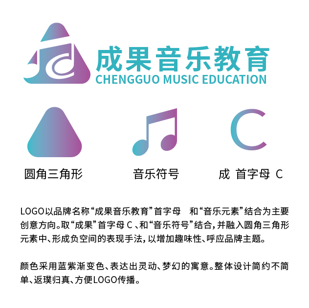 成果音樂教育LOGO設(shè)計(jì)圖0