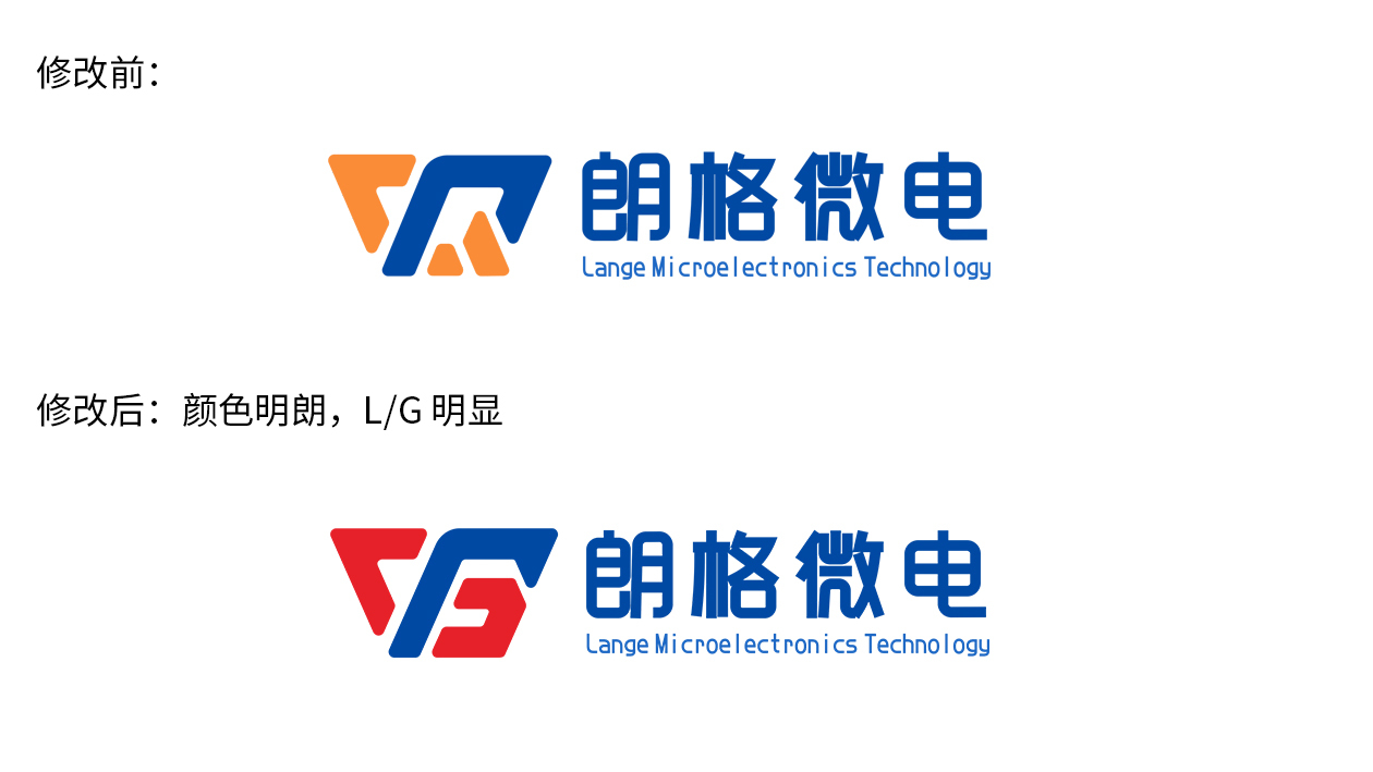 朗格微電電子品牌LOGO設(shè)計(jì)中標(biāo)圖0