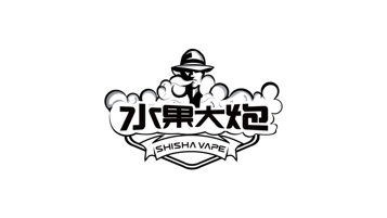 水果大炮電子煙品牌LOGO設(shè)計